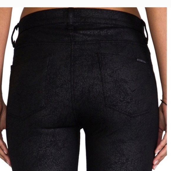 💚5/$25 Hudson Black Crackle “Nico Super Skinny” Mid Rise Pants Size 24 - Picture 3 of 11